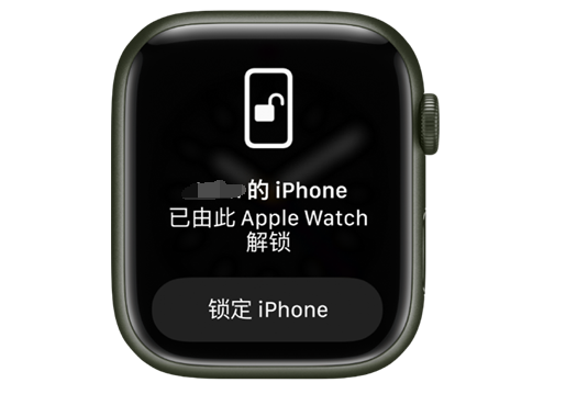 西乡塘苹果手机维修分享用 AppleWatch 解锁配备面容 ID 的 iPhone方法 